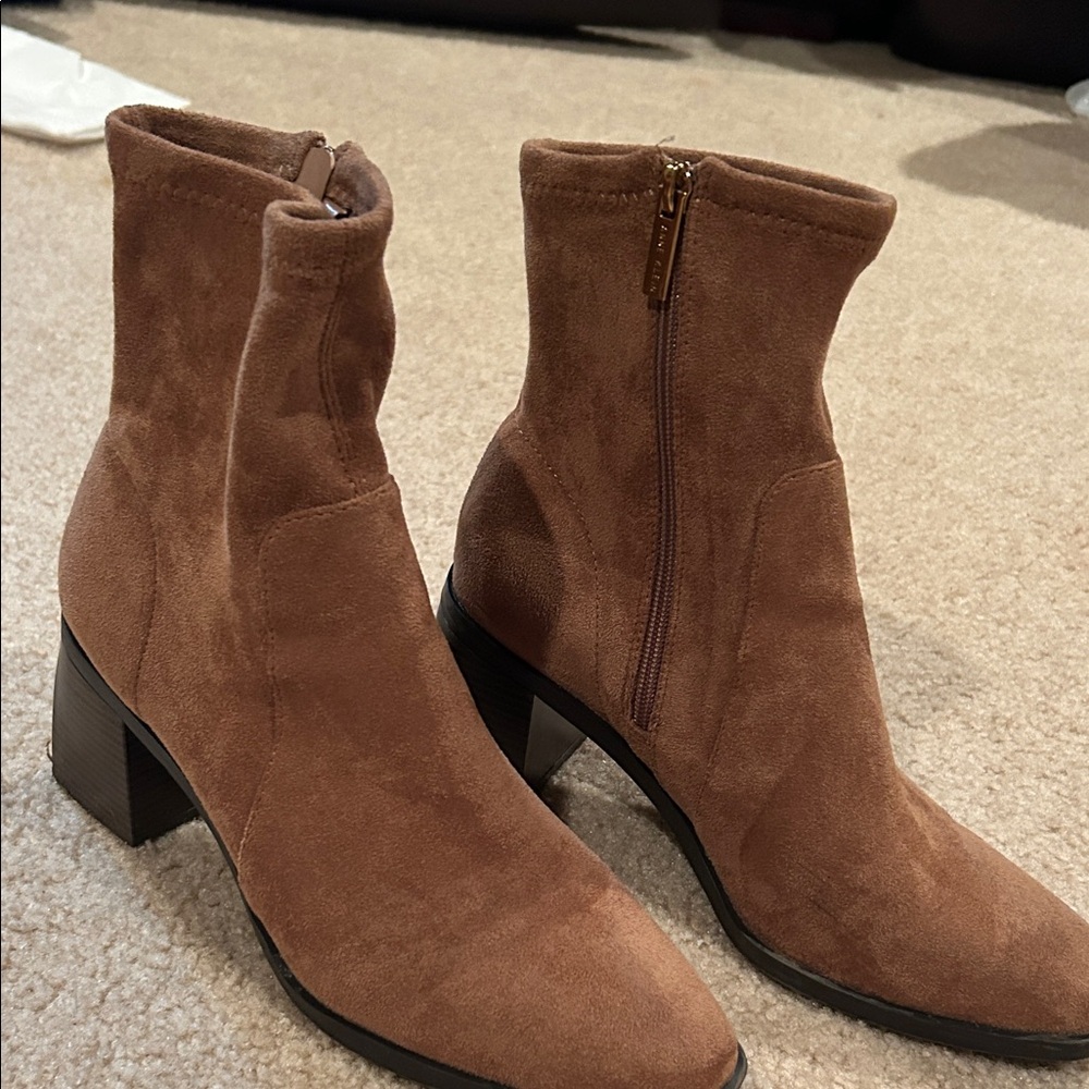 Brown Suede Ankle Boots